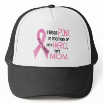 Breast Cancer PINK IN MEMORY OF MY MOM 1 Mesh Hat
