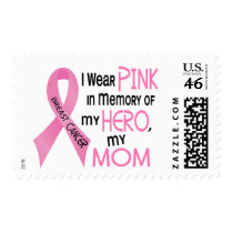 Breast Cancer PINK IN MEMORY OF MY MOM 1 Postage