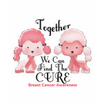 Breast Cancer Pink Poodles Together 2 t-shirts
