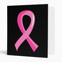Breast Cancer Pink Ribbon 3 3 Ring Binder