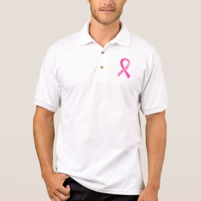 Breast Cancer Pink Ribbon 3 Polos