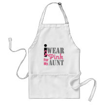 BREAST CANCER PINK RIBBON Aunt Aprons