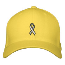 Breast Cancer Pink Ribbon embroidered hats