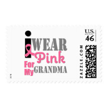 BREAST CANCER PINK RIBBON Grandma Stamp