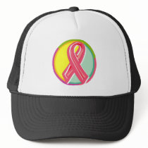 Breast Cancer Pink Ribbon Hat