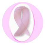 BREAST CANCER PINK RIBBON STICKER