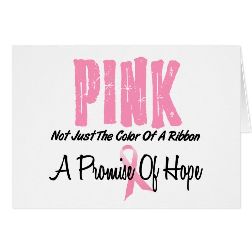 Breast Cancer Pink Ribbon Symbol of Hope Greeting Card