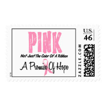 Breast Cancer Pink Ribbon Symbol of Hope Stamp