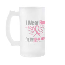 Breast Cancer Pink Tribal Ribbon Best Friend mugs by giftsforawareness Breast Cancer Pink Tribal Ribbon Best Friend mugs