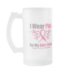 Breast Cancer Pink Tribal Ribbon Best Friend Coffee Mug