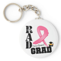Breast Cancer Radiation Therapy RAD Grad Key Chains