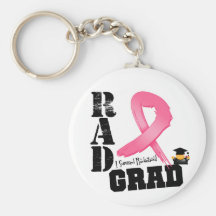 Breast Cancer Radiation Therapy RAD Grad Key Chains