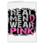 Breast Cancer Real Men Wear Pink Card