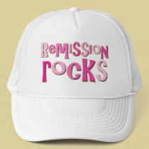 Breast Cancer Remission Rocks hats