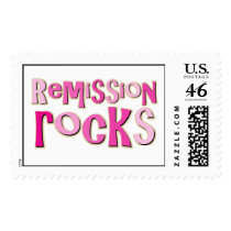 Breast Cancer Remission Rocks Postage Stamp