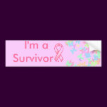 Breast Cancer Ribbon, Butterfly, I'm a Survivor .