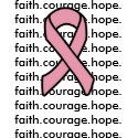 breast cancer ribbon faith t-shirts