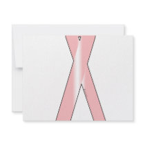 Breast Cancer Ribbon invitations