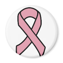 Breast Cancer Ribbon Refrigerator Magnet