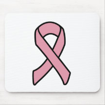 breast cancer ribbon mouse pad