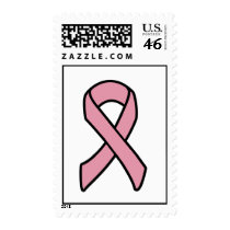 breast cancer ribbon postage