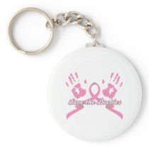 Breast Cancer Ribbon Save The Boobies Key Chains