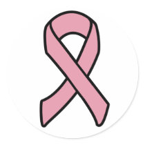 Breast Cancer Ribbon Sticker - Customized by shaune23 Breast Cancer Ribbon Sticker - Customized
