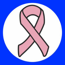 Breast Cancer Ribbon Sticker - Customized
