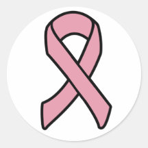 Breast Cancer Ribbon Sticker - Customized