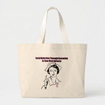 Breast Cancer Screening Canvas Bag