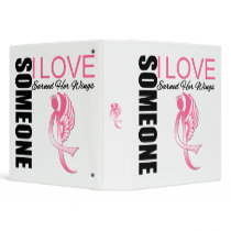 Breast Cancer Someone I Love Earned Her Wings binders