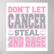 Breast Cancer Steal 2nd Base 2 Print