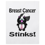 Breast Cancer Stinks Skunk Awareness Design flyers