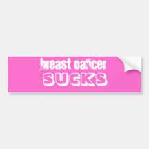 Breast Cancer Sucks Bumper Sticker