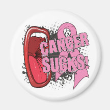 Breast Cancer Sucks Scream It Fridge Magnets