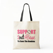 Breast Cancer Support 2nd Base bags by cancerapparel Breast Cancer Support 2nd Base bags