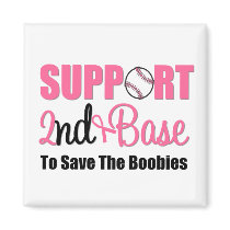 Breast Cancer Support 2nd Base Magnet