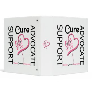 Breast Cancer Support Advocate Cure binder