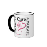 Breast Cancer Support Advocate Cure Coffee Mug