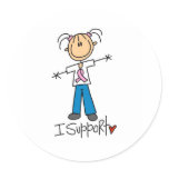 Breast Cancer Support  Round Sticker
