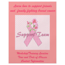 Breast Cancer Support Team flyers