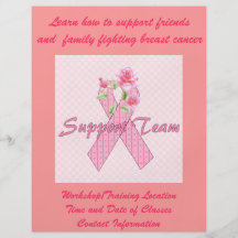 Breast Cancer Support Team Flyer Design