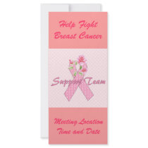 Breast Cancer Support Team Rack Cards