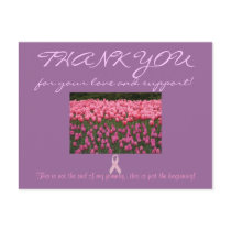 Breast Cancer Support "Thank You" Card postcards by CinnamonCharm Breast Cancer Support "Thank You" Card postcards