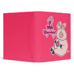 Breast Cancer Survive Awareness Pig Vinyl Binder