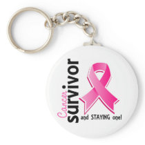 Breast Cancer Survivor 19 Keychain