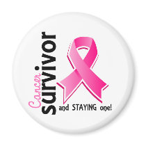 Breast Cancer Survivor 19 Fridge Magnets