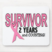 BREAST CANCER SURVIVOR 2 Years & Counting mousepads