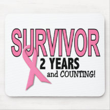 BREAST CANCER SURVIVOR 2 Years & Counting Mouse Mats