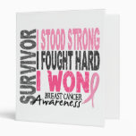 Breast Cancer Survivor 4 Vinyl Binders